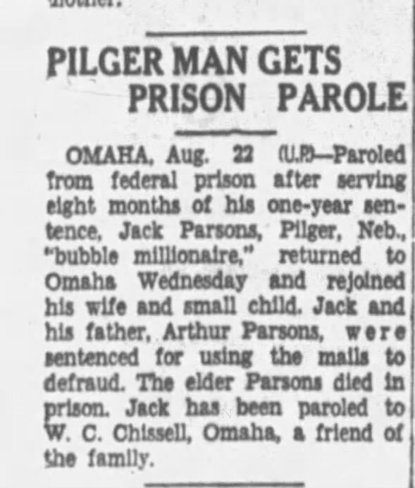 Clipping from Fremont Tribune